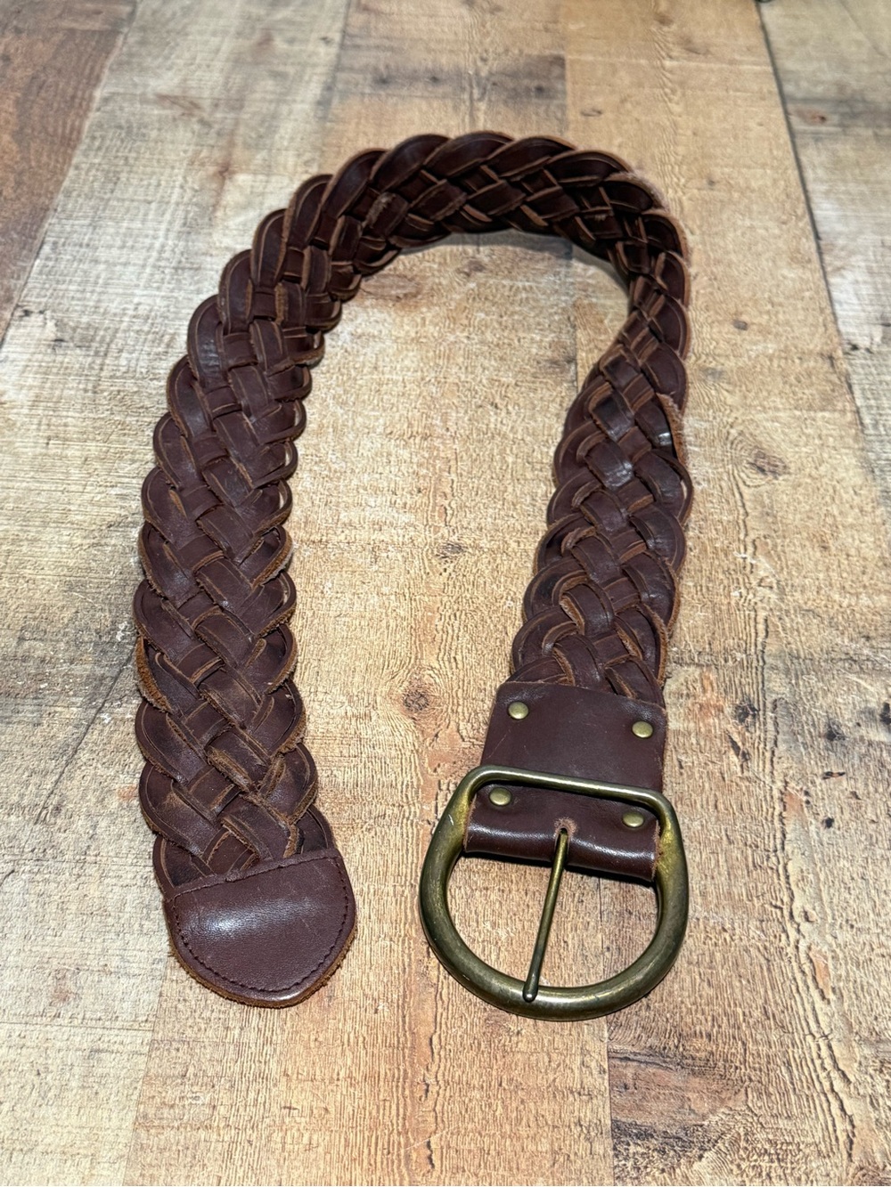WOMEN'S ABERCROMBIE & FITCH BROWN GENUINE LEATHER BRAIDED BELT SIZE XS/S
Pre ow